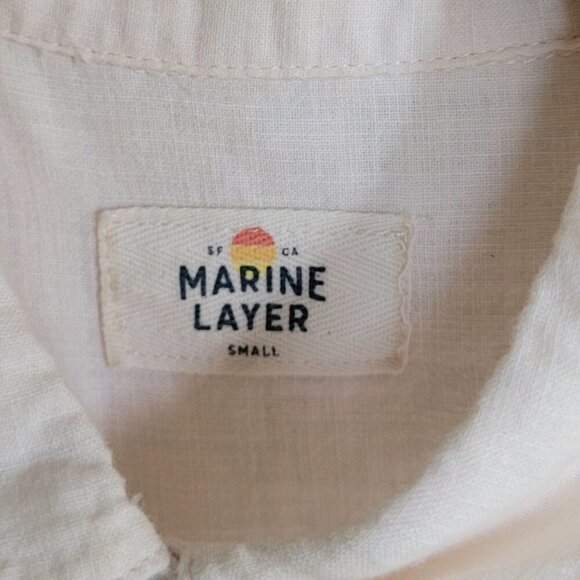 Cotton Gauzy Breathable Button-Up by Marine Layer size S EUC - Picture 10 of 15
